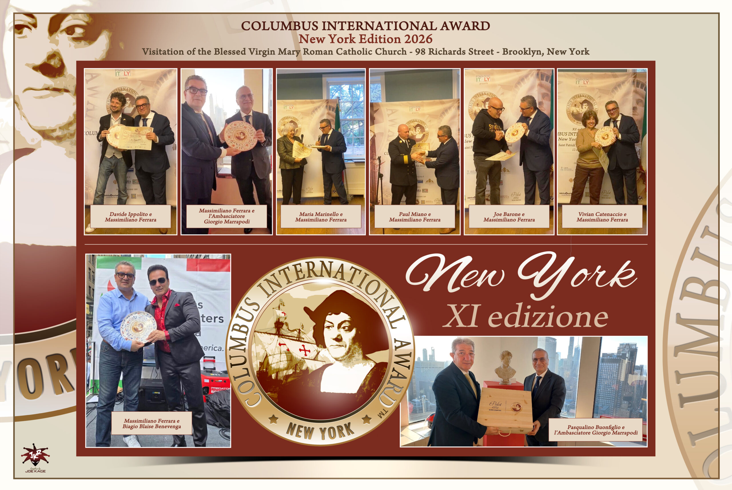 Premiati COLUMBUS INTERNATIONAL AWARD NEW YORK 2026